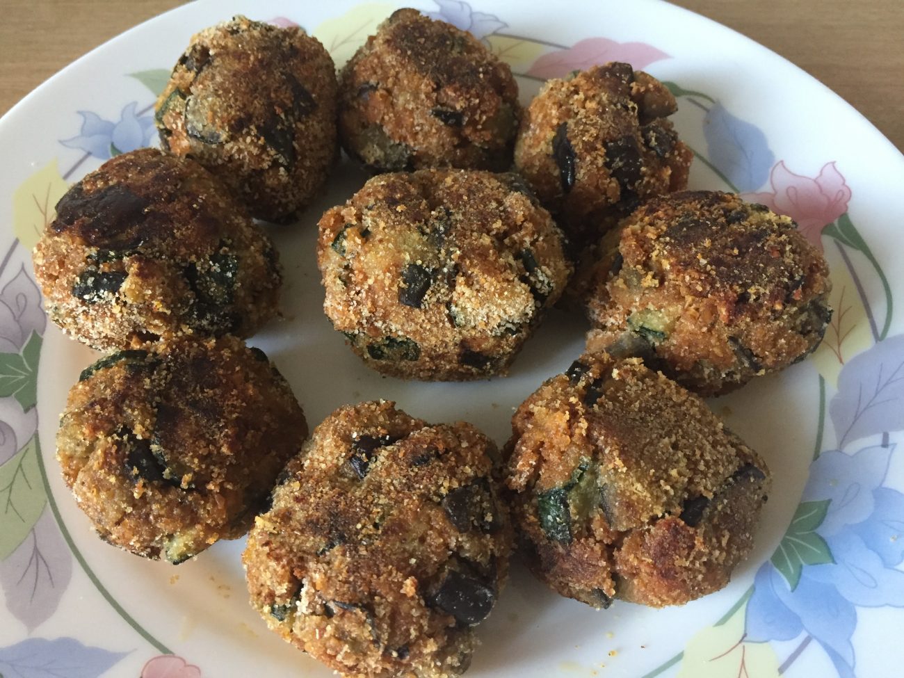 Polpette proteiche melanzane, zucchine e tonno